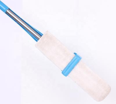 China Easy Stocked Compression Swivel Head Detachable Flat Broom for sale