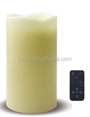 China Rechareable Flameless Laser LED WAX Remote Control Flashing Candle for sale