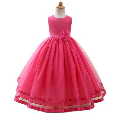 China Princess style 2021 kids clothes summer girls dresses elegant formal dress evening bridesmaid posed dresses wedding for sale