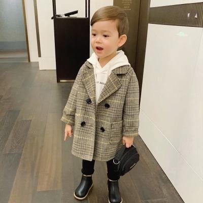 China Breathable Top Selling Children Choose Toddler Baby Boy Overcoat Long Winter Warm Clothes Buttons Woolen Coats And Jackets for sale