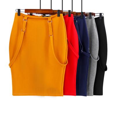 China Vendor Breathable Wholesale Women's Clothing Waist Stretch Office Top Skirts Plus Size Pencil Suspender Sheer Skirt for sale