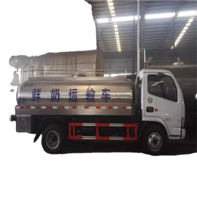 China Q235 Carbon Steel Stainless Steel 2cbm-120cbm Milk Tanker Truck For Milk Transport for sale