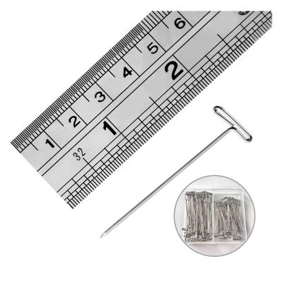 China Locking Wigs 100 Pieces / Box 2 Inch T-pins For Fixing Wigs for sale