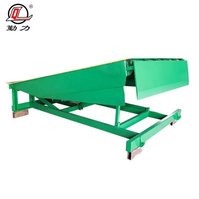 China DCQG12 High Performance 6-12 Ton Easy Operation Forklift Ramp Hydraulic Stationary Dock Leveler With Customized for sale