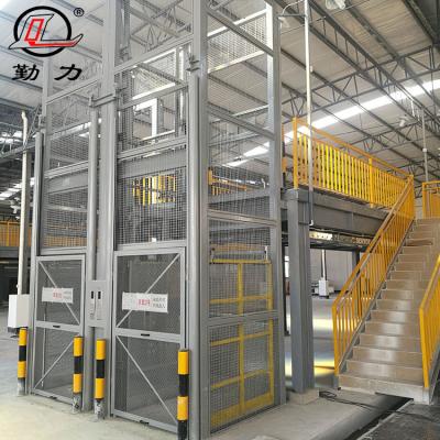 China Can be customized good prices 1000kg hydraulic vertical cargo lift mezzaning platform for warehouse for sale