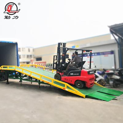 China Easy Operation Hydraulic Mobile Truck Lift Cheap Price Capacity Yard Ramp Bulk Container Loading Equipment cutomfor sale for sale