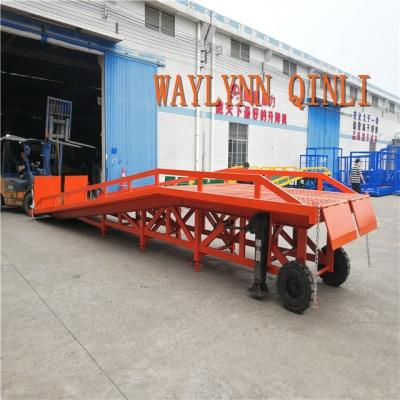 China Easy Operation Used Mobile Yard Ramp Loading Container Dock Ramp Car Hydraulic Manual Slope Car Slope With 3 Years Warranty for sale