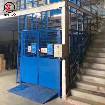 China Easy Indoor Outdoor Workshop Basement Factory High Level Operation Cargo Lift Platform Hydraulic Elevadora Can Be Customized for sale