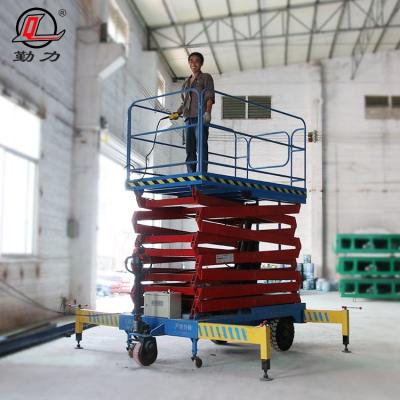 China Widely Rank First Quality 1000kg 9m Mobile Hydraulic Vertical Pusher Lift Aerial Platform For Manual Control Automatic Lifting for sale