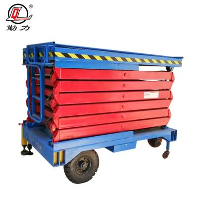 China Hydraulic Widely Movable Electric Mobile Portable Manual Scissor Platform Folded Lift for sale