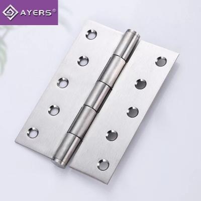 China Modern Stainless Steel Welded Head Supporting Hinge Door And Window Hardware Clothes Cabinet Accessories Thickened Flat Hinge for sale