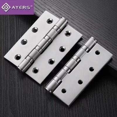 China Modern Supplier Door Hardware 4 Inch Popular Flat Stainless Steel Door Ball Bearing Wooden Door And Window Hardware for sale