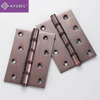 China 4 Inch Household Metal Iron Hinge Manufacturer Direct Selling Ball Bearing Modern Metal Iron Hinge Hardware Accessories for sale