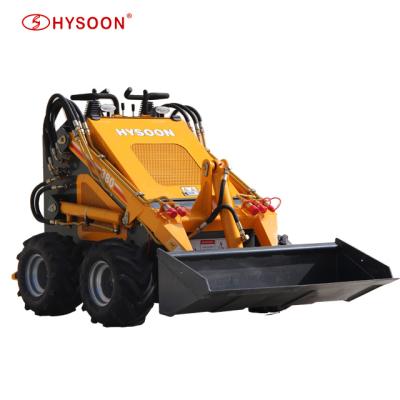 China Garden HYSOON EPA HY380 mini skid hot steer wheeled hydraulic skid loader agricultural machine for sale for sale