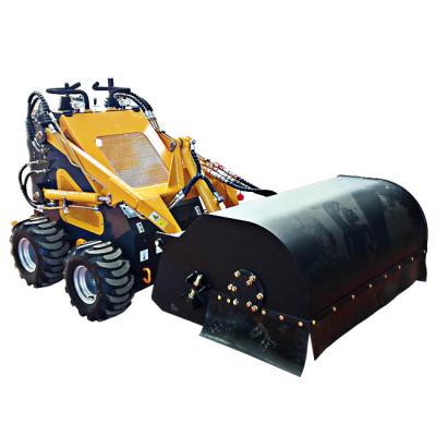 China Small Dirt and Snow Skid Ox Loader Backhoe Sweeping Road Sweeper for sale