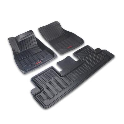 China Luxury Best Quality 4 Piece Pad Felt Heavy Duty Leather Car Mats for sale