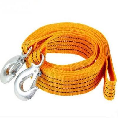 China Towing Rope 1.5T Heavy Duty Premium Polyester Tow Strap With Safety Hooks Webbing for sale