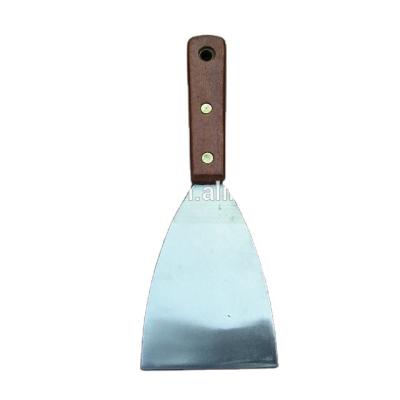 China 5pcs Drywall Paint Knife Stained Wood Handle Paint Scraper for sale