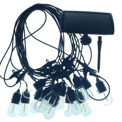 China Residential The S14 LED Solar Courtyard String Light for Indoor and Outdoor Lighting for sale