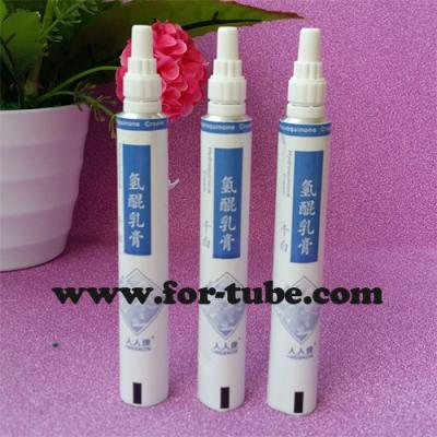 China Collapsible Aluminum Pharmaceutical Tubes with Extend Nozzle for Eye Ointment for sale