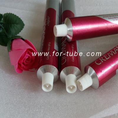 China Empty cosmetic aluminum tube for hair dyeing cream for sale