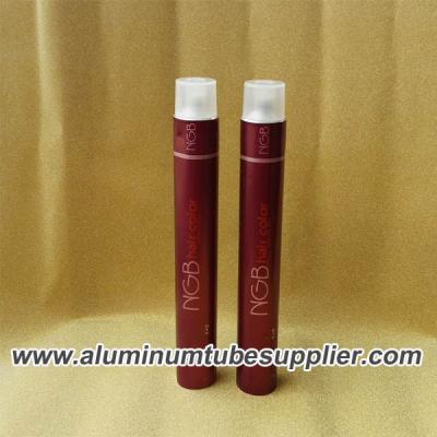 China Aluminum Collapsible Tubes With Pure Aluminum For Hair Dyeing Cream for sale