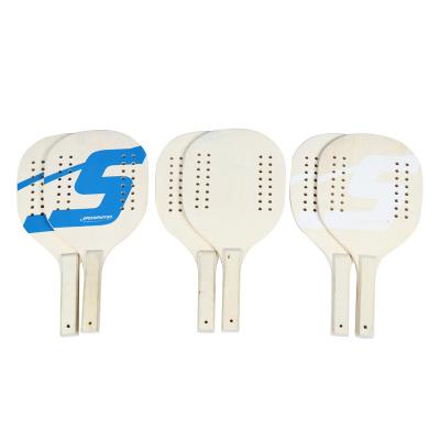 China Gifts Professional Wooden Beach Paddle For Beach Training High Quality Tennis for sale