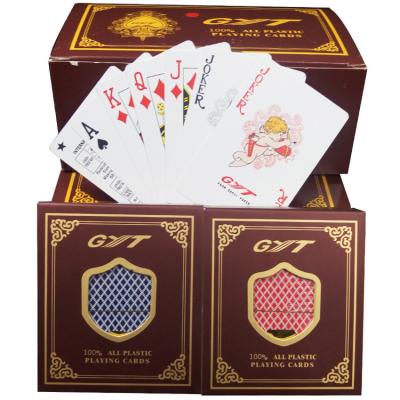 China Entertaiment Game Cards RTS Poker Good Feeling PVC Poker Double Sided Frosted Plastic Durable Waterproof Card for sale