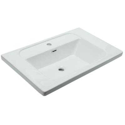 China New Bathroom Easy Clean Bowl Size Factory Lavatory Vanity Basin for sale