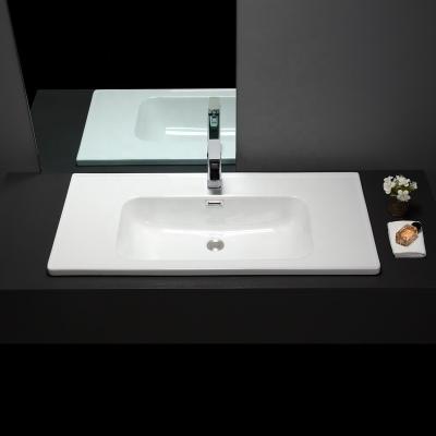 China Easy Clean Chinese Ceramic Wash Basin Factory Wholesale Bathroom Wash Basin Cabinet Sink for sale