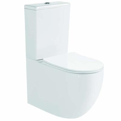 China Double-Flow Sanitary Ware Two Piece Bathroom Floor Standing Ceramic Split Toilet for sale