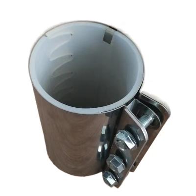 China Ventilation Pipe Stainless Steel Pipe Connector with Black Silicone Coating Pipe Coupling for Ventilation Pipe for sale