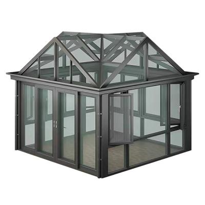 China Modern design waterproof solarium sunroom flat roof lowes sunrooms 12 x 20 for sale