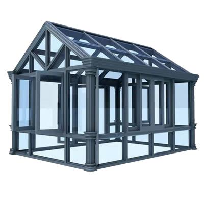 China Factory direct sales waterproof prefab customizable sunroom glass panels conservatory sunroom for sale