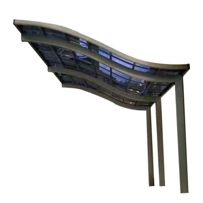 China New Design Car Park Car Park Support Beams Curved Solar Aluminum Posts for sale