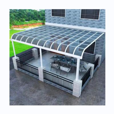 China Garden Anti-UV Backyard Ute Waterproof Aluminum Curved Outdoor Canopy for sale