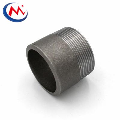 China Oil Gas Water Blasting Carbon Steel Steel Weld Nipple Black Male Threaded Nipple for sale