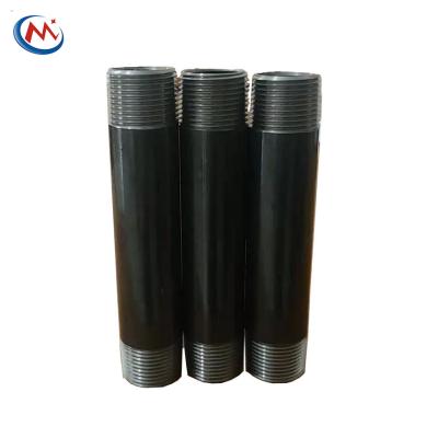 China Hot Sale Oil Carbon Steel Pipe Nipple Barrel Nipple SHC80 Thread NPT for sale