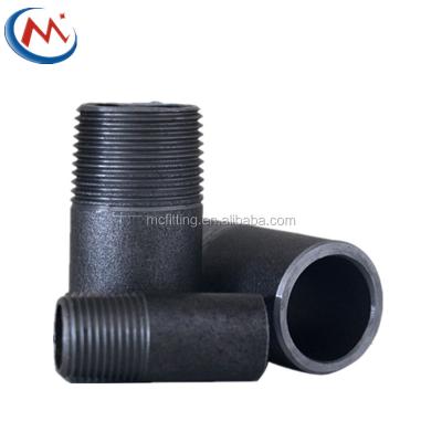 China Wholesale Pipe Nipple Industry Carbon Steel Double Pipe Nipple SHC40 Thread BSP for sale