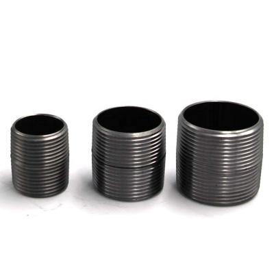 China Fit industry carbon steel pipe thread BSP NPT male parallel nipple factory price. for sale