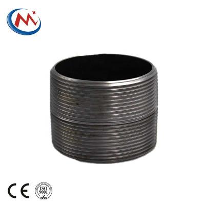 China Connect Pipes ISO And CE Carbon Steel Welded / Seamless Pipe Nipples Male Threaded Narrow Nipples for sale