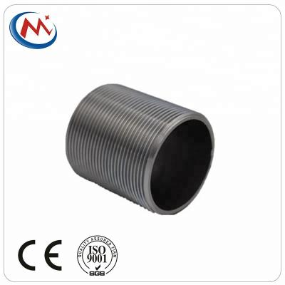 China parallel running irrigation sch40 carbon steel wire hose connector pipe connector narrow nipple for sale