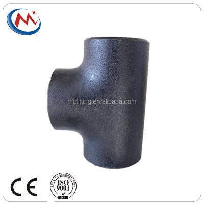 China Haul water fitting CS pipe /seamless butt welding black sch40 carbon steel elbow /tee for sale