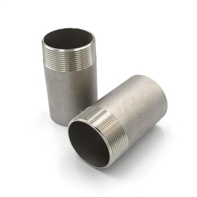 China Oil Gas Water Manufacturer ss304 Stainless Steel Toe Nipple Stainless Steel Nipple Pipe Meric Weld Nipple for sale