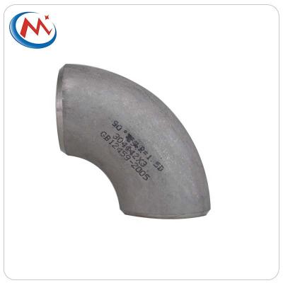 China Water 304/316 Stainless Steel Welded 90 Elbow for sale