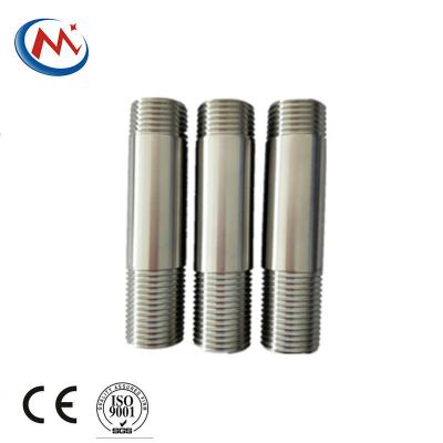 China Oil Gas Water Maker 304 Stainless Steel 316 Thread Pipe Nipple For Plumbing Materials for sale