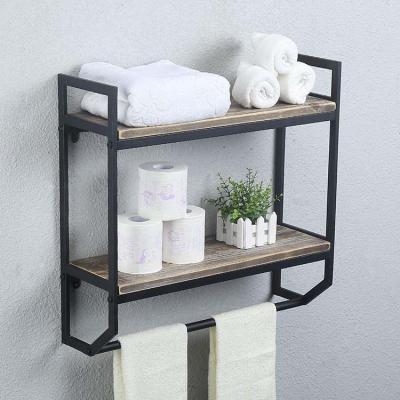 China Wall Mounted (Height) Adjustable Bathroom Shelf, Storage Shelf Rack, Bathroom Towel Rack for sale