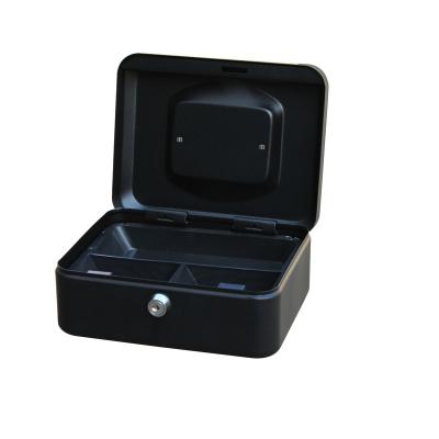 China Safty Steel Cash Box In Steel Material With 3 Compartments Tray For Euro Money for sale