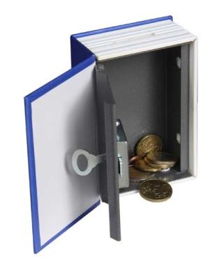 China Home Security for Cash/Coins/Checks Metal Dictionary Book Safe Box for Kids with Single Key Lock for sale