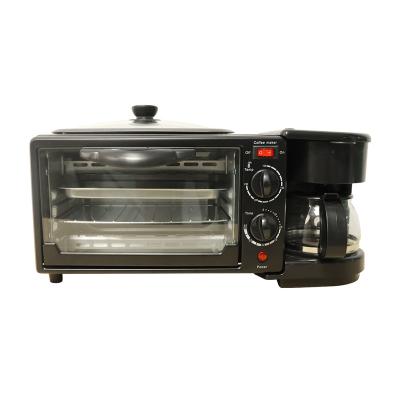 China Commercial OEM Customized Wholesale Home Cooking Eggs Coffee Toaster Multi Functional Electric Mechanical 3 In 1 Breakfast Makers Machine for sale